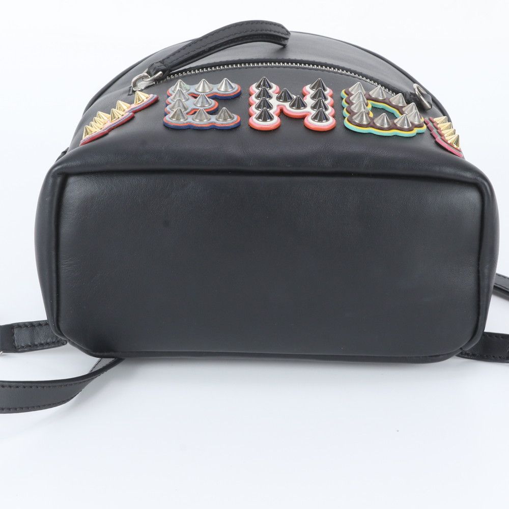 Fendi by the Way Studded Mini Backpack Leather Black — view 6