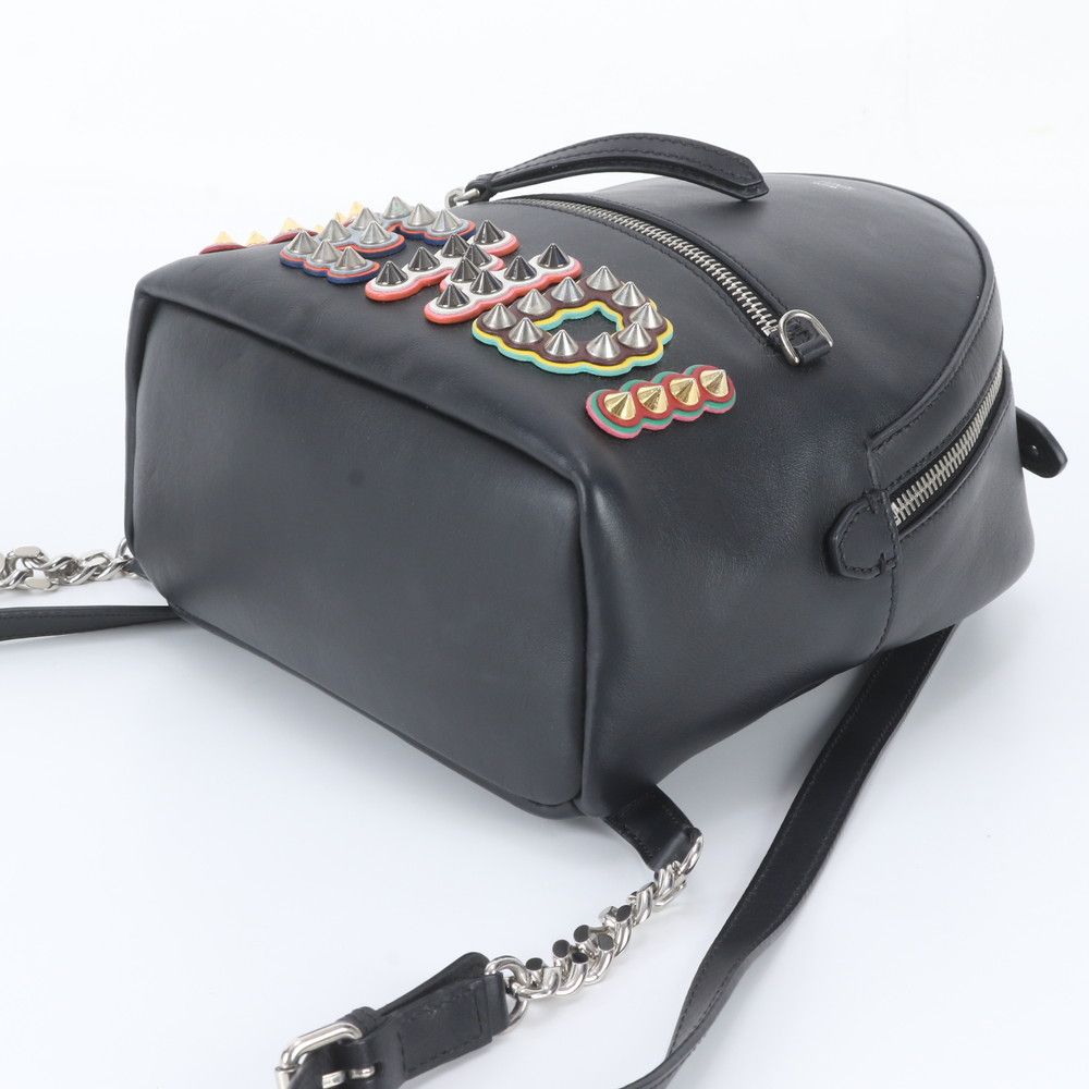 Fendi by the Way Studded Mini Backpack Leather Black — view 4