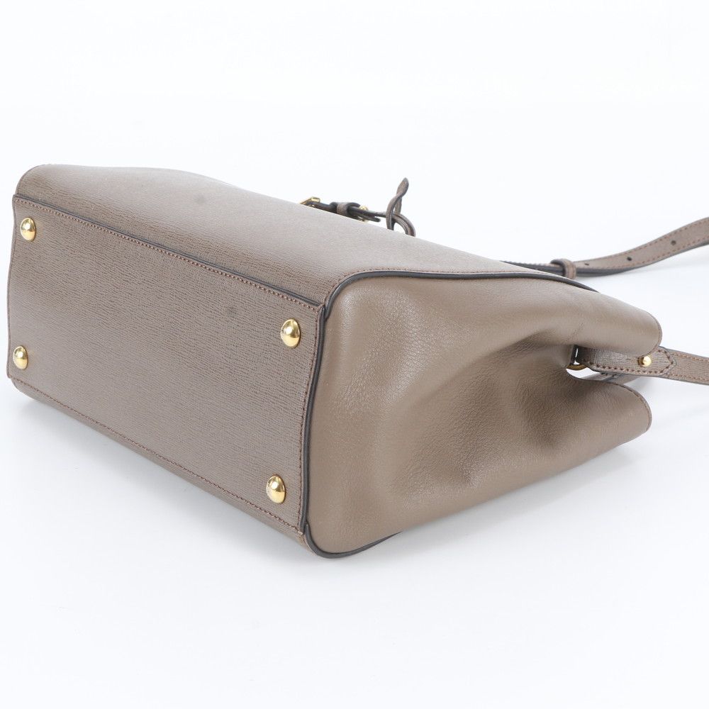 Fendi Toujours Petit Leather 2-Way Shoulder Bag Crossbody Hand — view 5