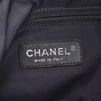 Chanel Paris Biarritz Leather Tote Bag Shoulder Black — view 8