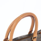 Louis Vuitton Monogram Sac Plat Leather Tote Bag Shoulder Business — view 2