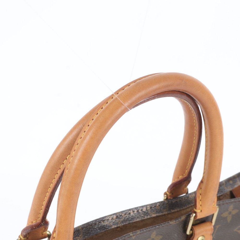 Louis Vuitton Monogram Sac Plat Leather Tote Bag Shoulder Business — view 2