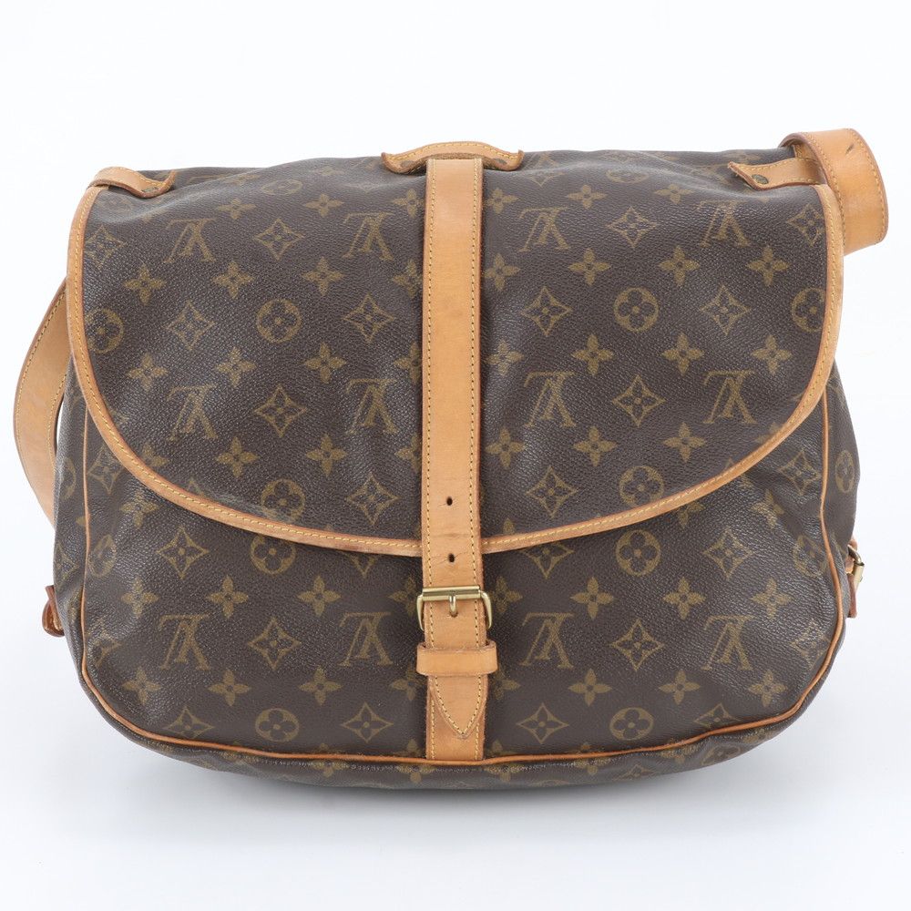 Louis Vuitton Monogram Saumur 35 Leather Shoulder Bag Crossbody Messenger — view 3