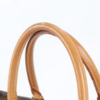Louis Vuitton Monogram Sac Plat Leather Tote Bag Shoulder Business — view 2