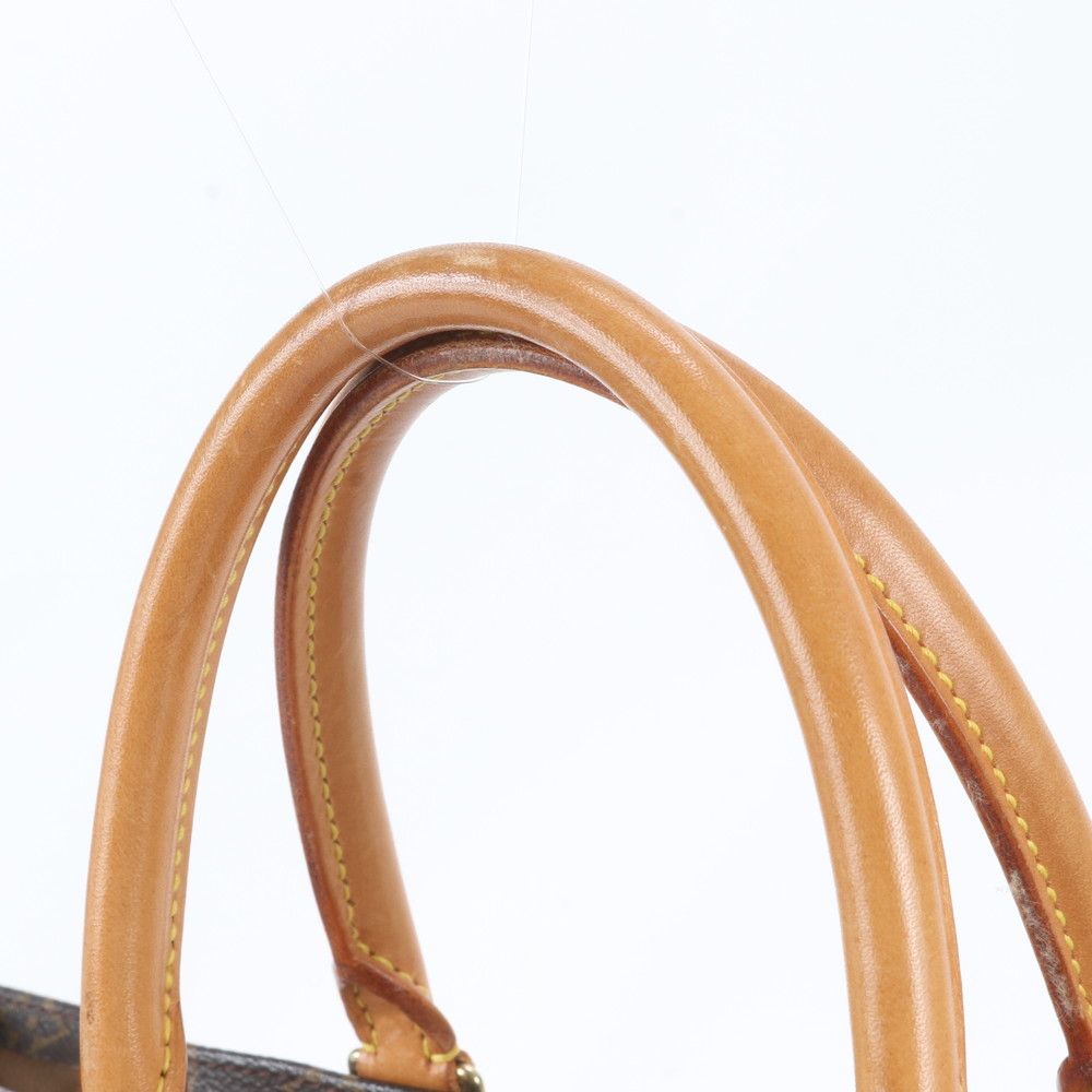 Louis Vuitton Monogram Sac Plat Leather Tote Bag Shoulder Business — view 2