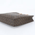 Louis Vuitton Monogram Sac Plat Leather Tote Bag Shoulder Business — view 4