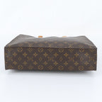 Louis Vuitton Monogram Sac Plat Leather Tote Bag Shoulder Business — view 6