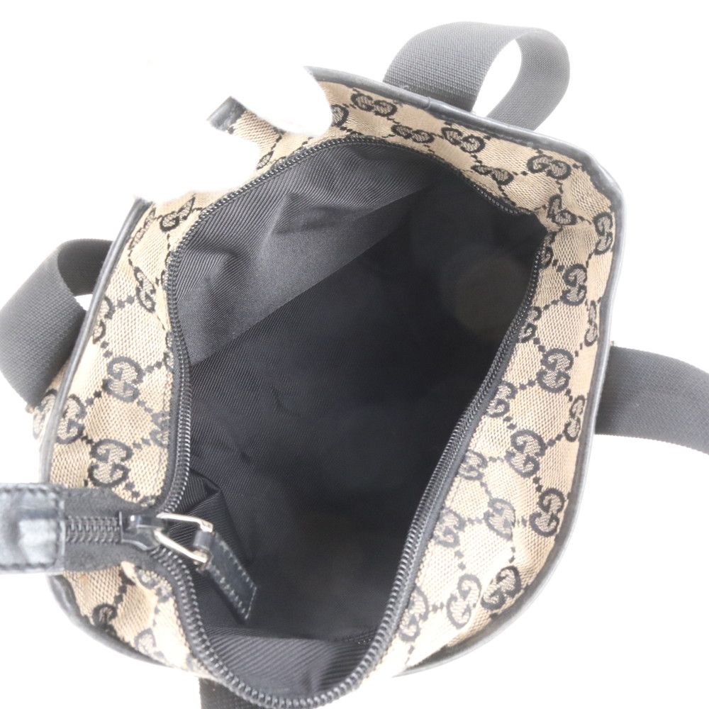 Gucci GG Canvas Leather Tote Bag Shoulder — view 7