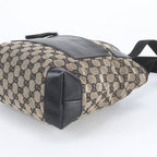 Gucci GG Canvas Leather Tote Bag Shoulder — view 4