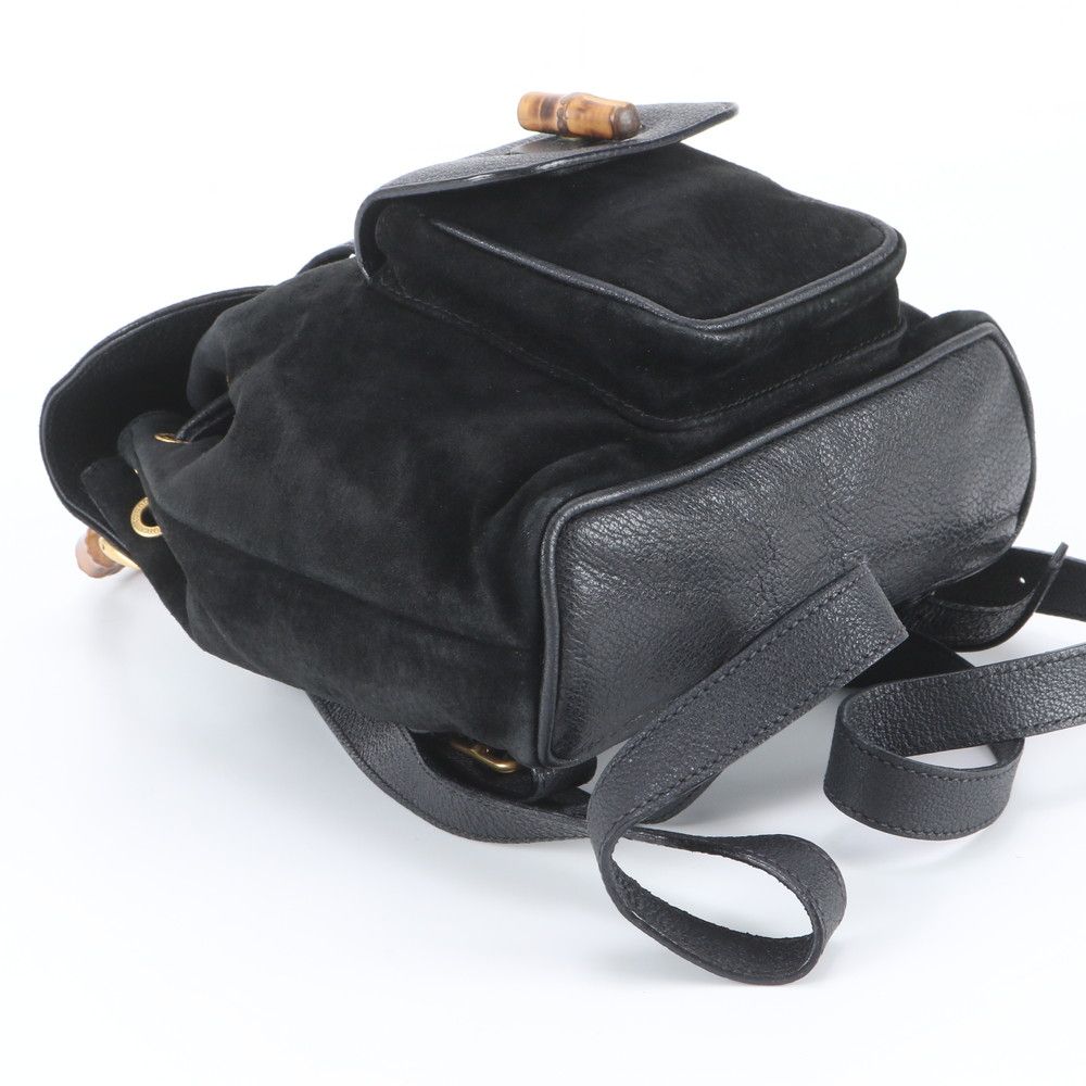 Gucci Bamboo Leather Backpack Black — view 5