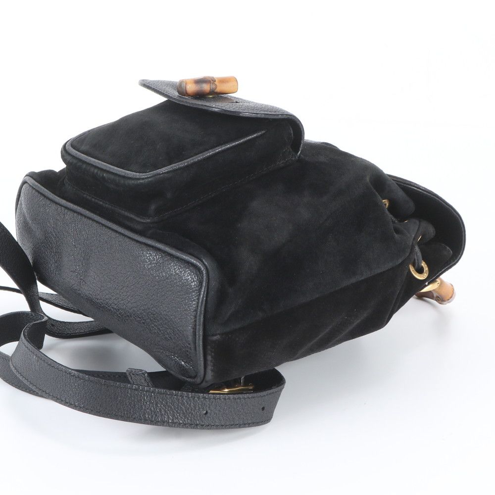 Gucci Bamboo Leather Backpack Black — view 4