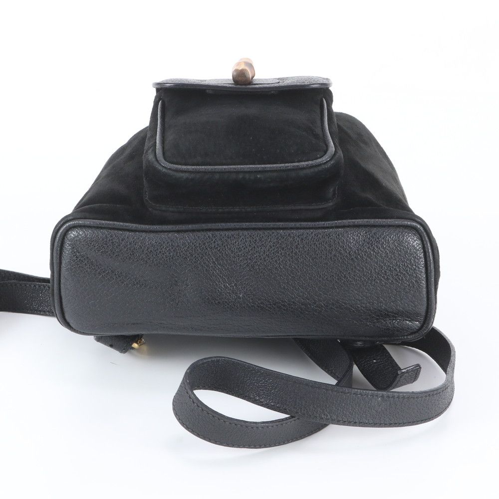Gucci Bamboo Leather Backpack Black — view 6