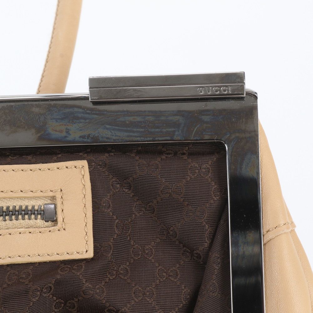 Gucci Leather Handbag Tote — view 8