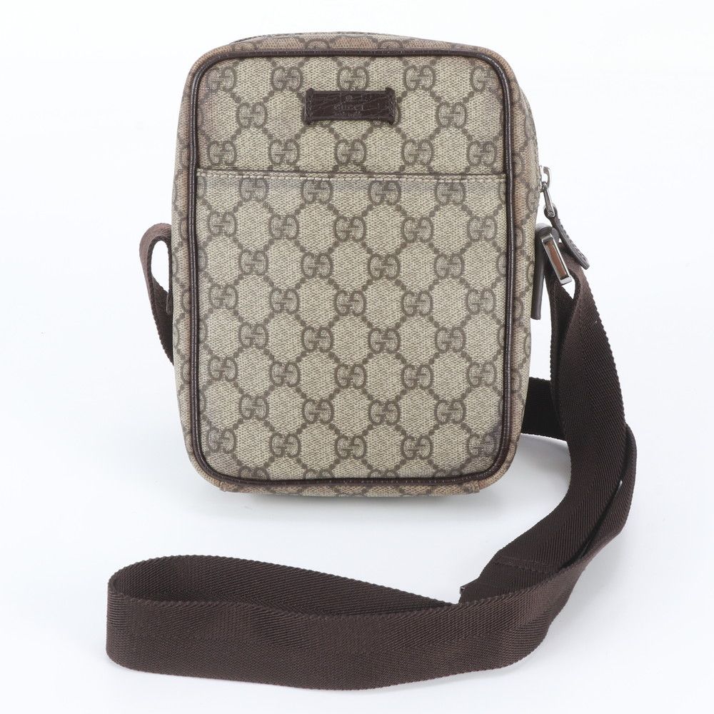 Gucci GG Supreme Leather Shoulder Bag Crossbody Messenger Business