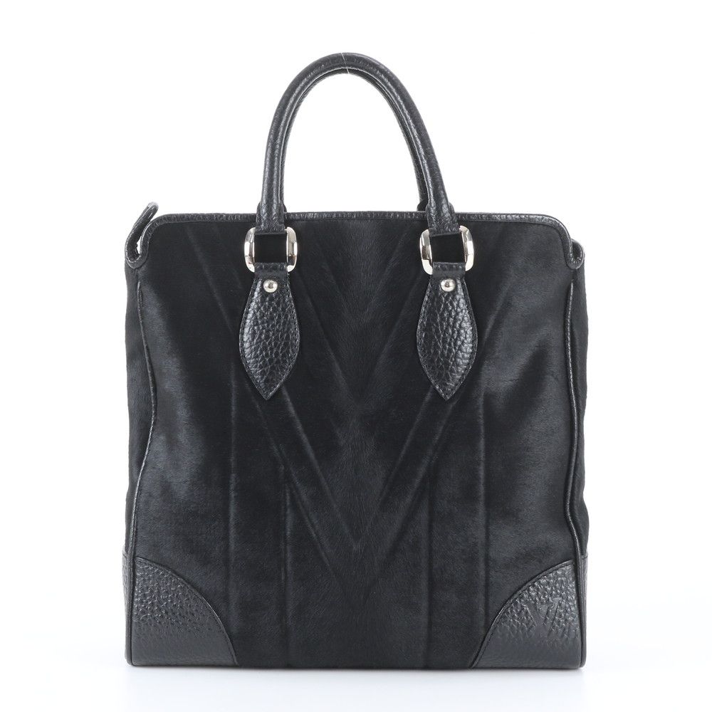 Louis Vuitton Calf Hair Cabas Whistler Leather Tote Bag Shoulder Business
