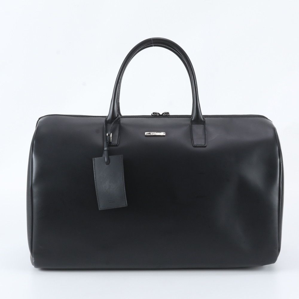 Gucci Leather Boston Bag Tote Carry Black