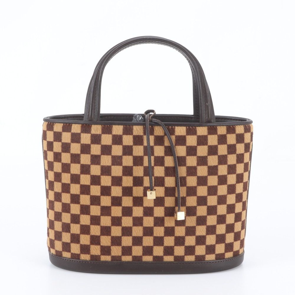 Louis Vuitton Damier Sauvage Impala Calf Hair Leather Handbag Tote