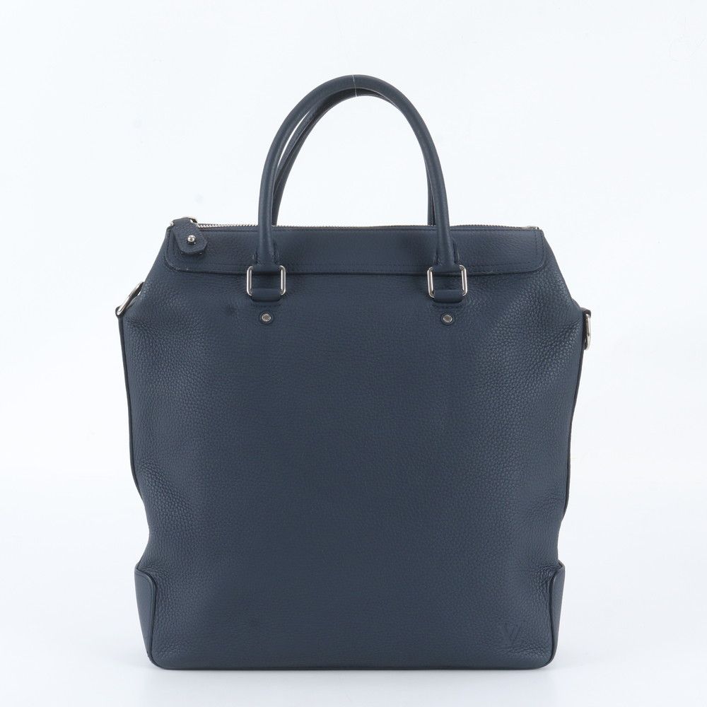 Louis Vuitton Greenwich Zipped Tote Bag Cuir Taurillon Leather Marine