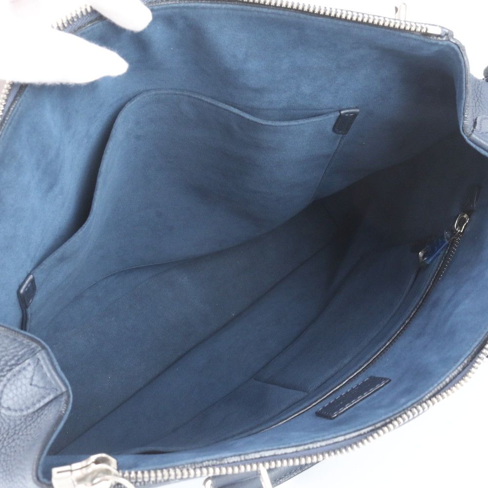 Louis Vuitton Greenwich Zipped Tote Bag Cuir Taurillon Leather Marine — view 7