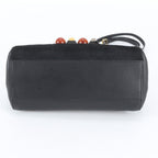 Fendi Calf Hair Mini Peekaboo Stone Leather 2-Way Shoulder Bag Crossbody — view 7