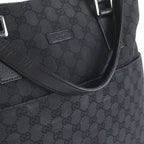 Gucci GG Canvas Leather 2-Way Tote Bag Shoulder Business Black — view 3