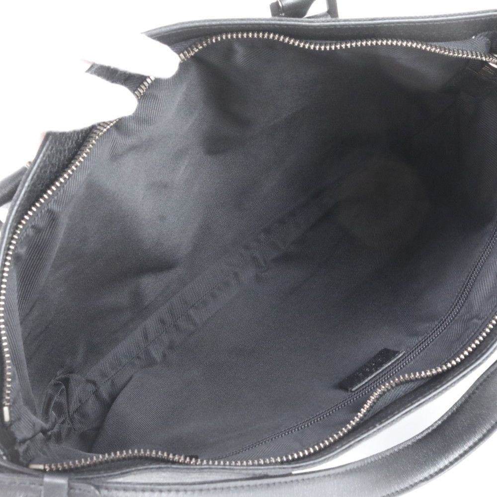 Gucci GG Canvas Leather 2-Way Tote Bag Shoulder Business Black — view 8