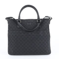 Gucci GG Canvas Leather 2-Way Tote Bag Shoulder Business Black