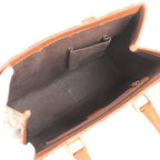 Gucci GG Canvas Studs Leather Handbag Tote Brown — view 7