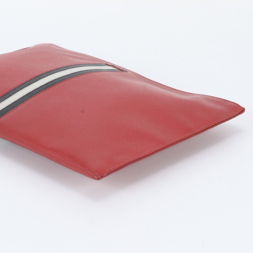 Prada Saffiano Leather Clutch Pouch Business — view 3