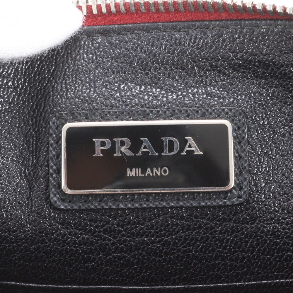 Prada Saffiano Leather Clutch Pouch Business — view 7