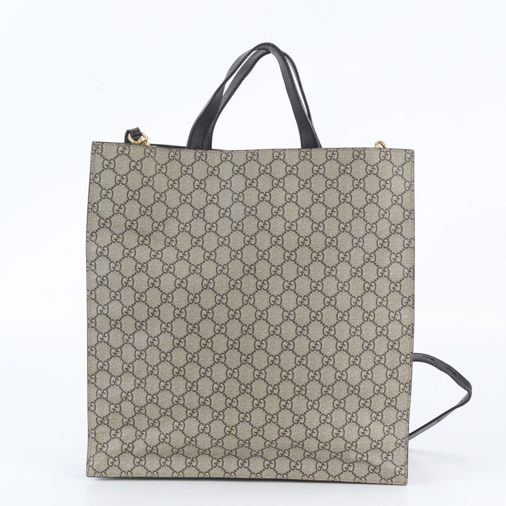 Gucci GG Supreme Kingsnake Print 2-Way Tote Bag Crossbody Shoulder — view 4