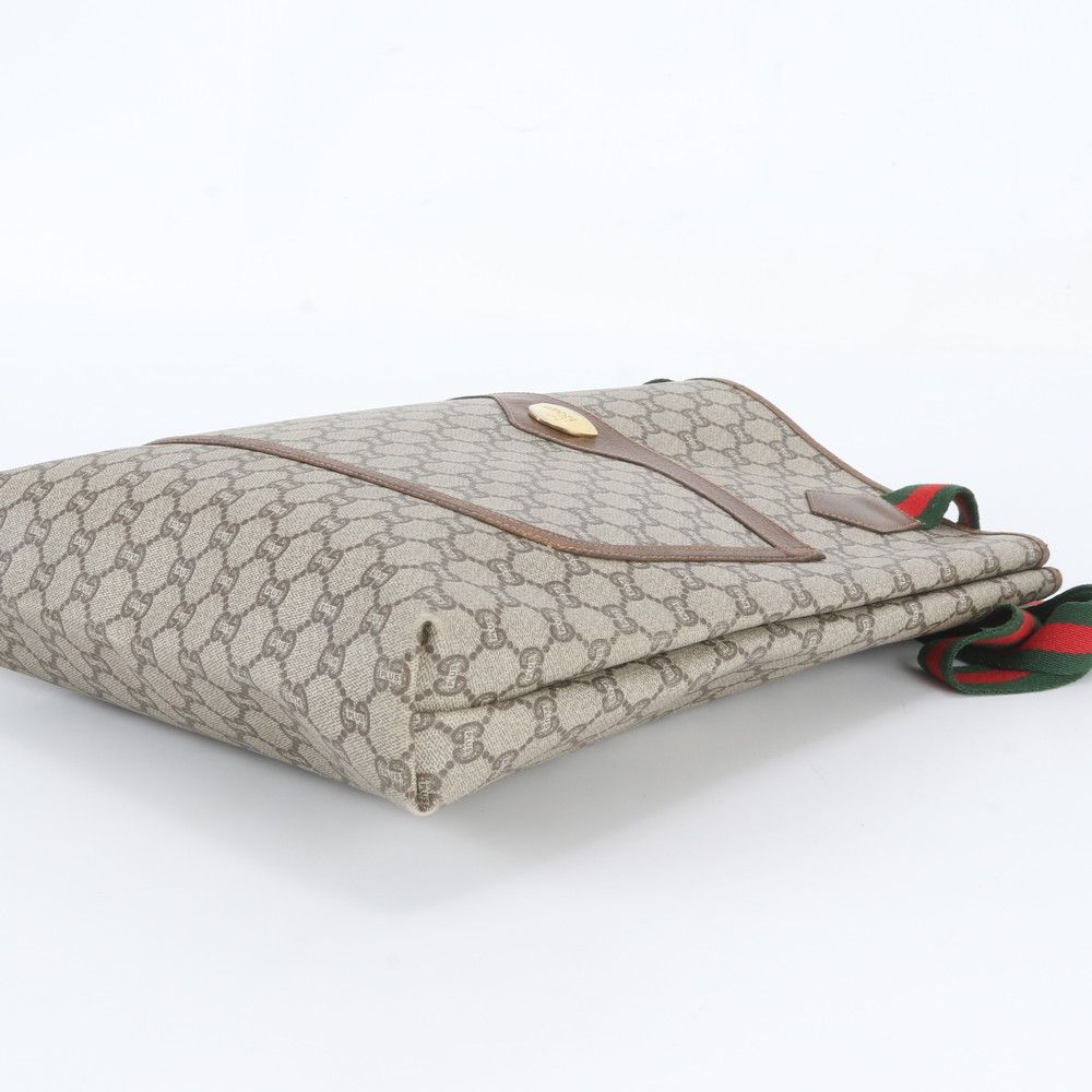 Gucci Vintage Sherry Line GG Plus Leather Tote Bag Shoulder — view 4