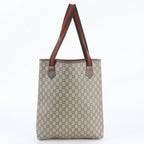 Gucci Vintage Sherry Line GG Plus Leather Tote Bag Shoulder — view 3