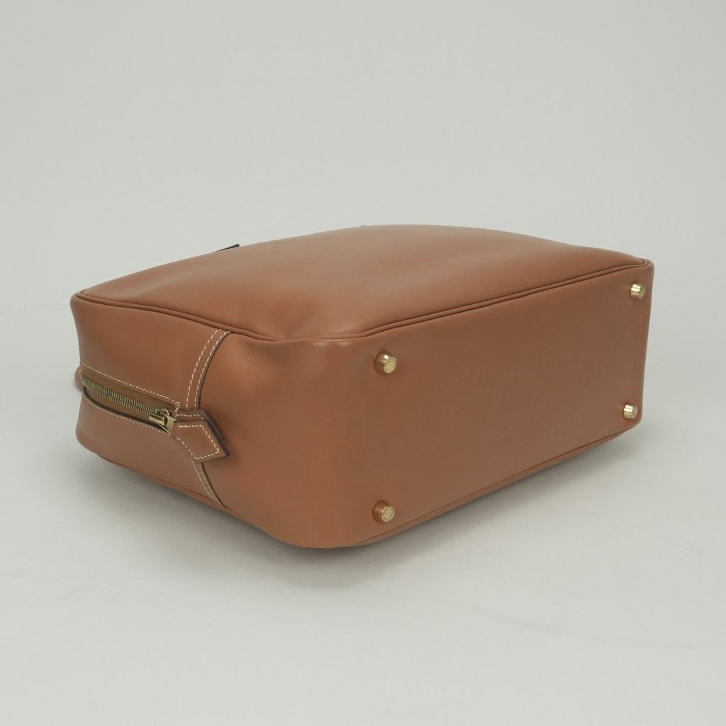 Hermes Plume 32 Tote Gulliver Natural Brown Gold Handbag — view 6