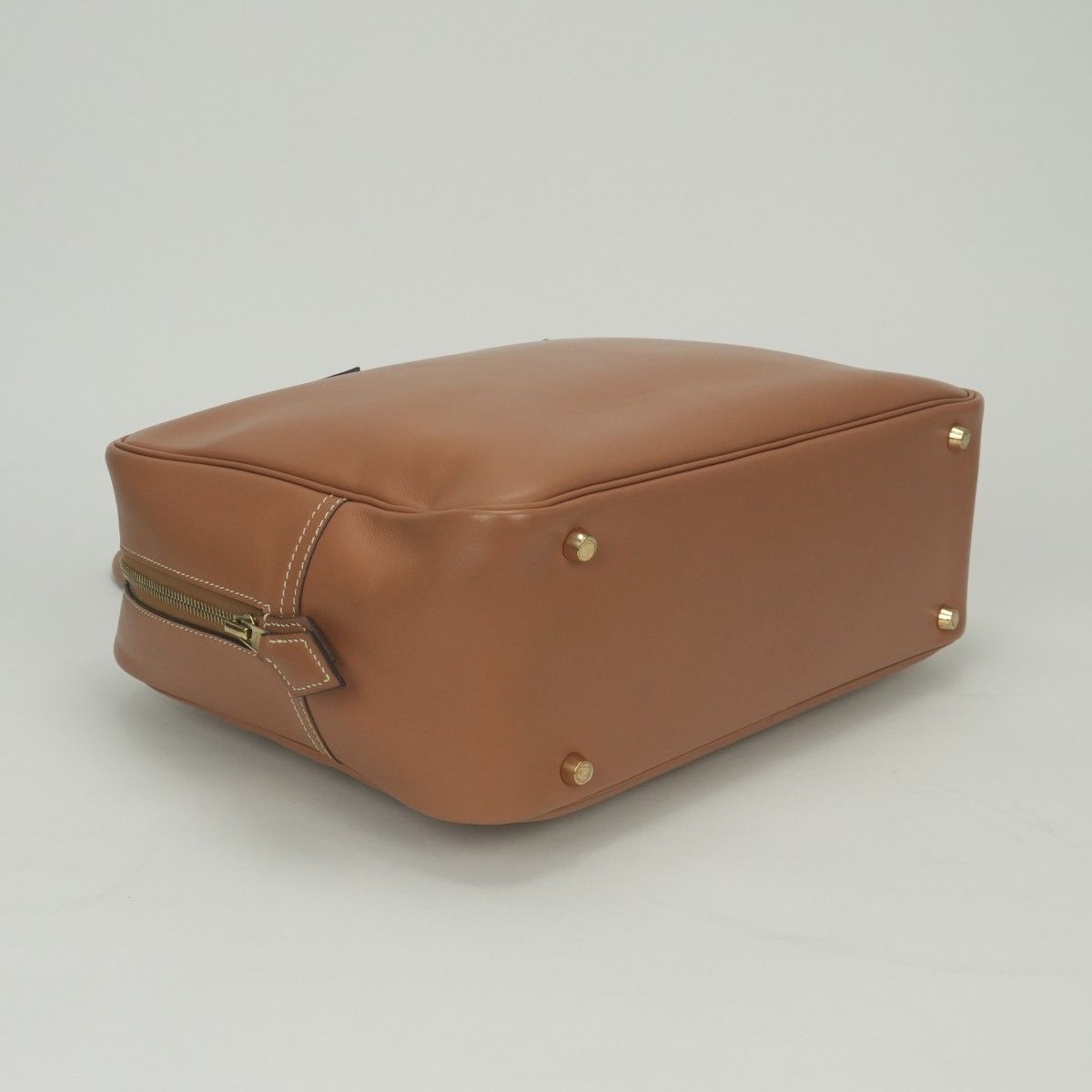 Hermes Plume 32 Tote Gulliver Natural Brown Gold Handbag — view 6