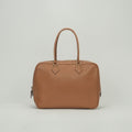 Hermes Plume 32 Tote Gulliver Natural Brown Gold Handbag