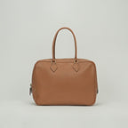 Hermes Plume 32 Tote Gulliver Natural Brown Gold Handbag