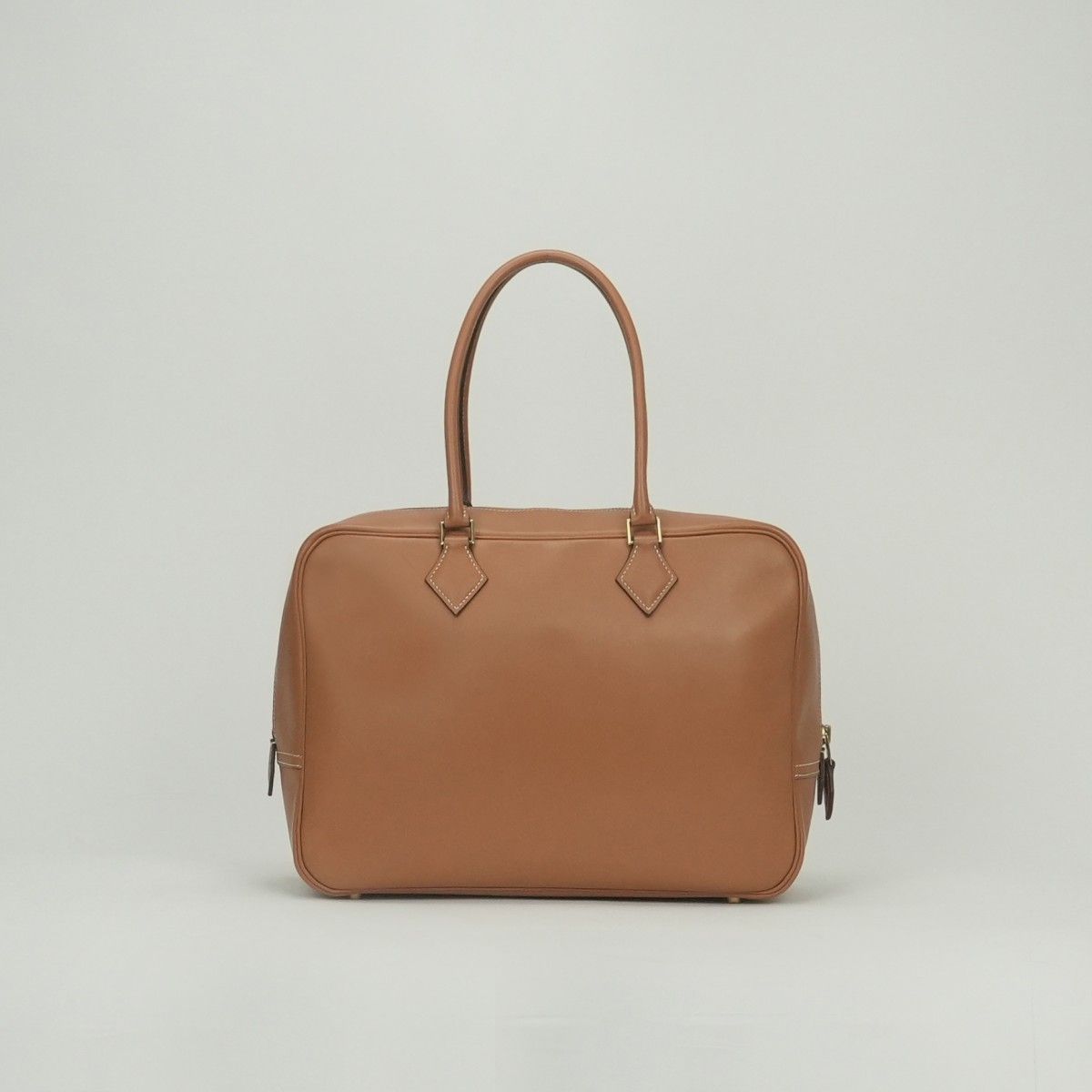 Hermes Plume 32 Tote Gulliver Natural Brown Gold Handbag — view 3
