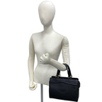 Saint Laurent Vintage YSL Logo Embossed Leather Handbag Mini Tote Black — view 2