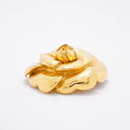 Chanel Brooch Vintage Camellia Gold Plated — view 3