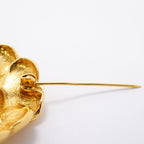 Chanel Brooch Vintage Camellia Gold Plated — view 7