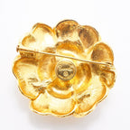 Chanel Brooch Vintage Camellia Gold Plated — view 5