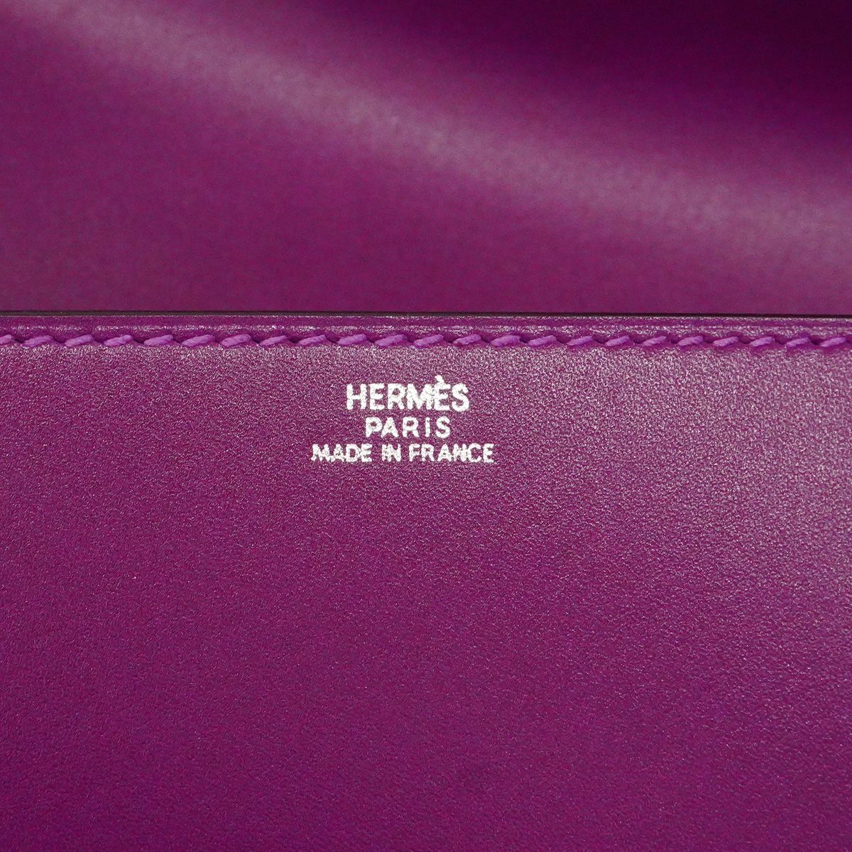 Hermes Clutch Pochette Medor Tadelakt Violet Silver — view 5