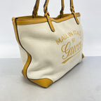 Gucci Tote Bag Canvas Beige Yellow Champagne Gold — view 2