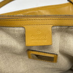 Gucci Tote Bag Canvas Beige Yellow Champagne Gold — view 5