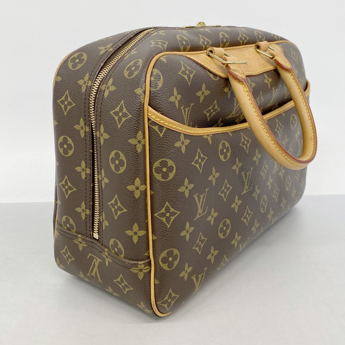 Louis Vuitton Handbag Monogram Deauville Brown — view 2