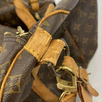 Louis Vuitton Boston Bag Monogram Keepall Bandouliere 55 Brown — view 8