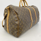 Louis Vuitton Boston Bag Monogram Keepall Bandouliere 55 Brown — view 2