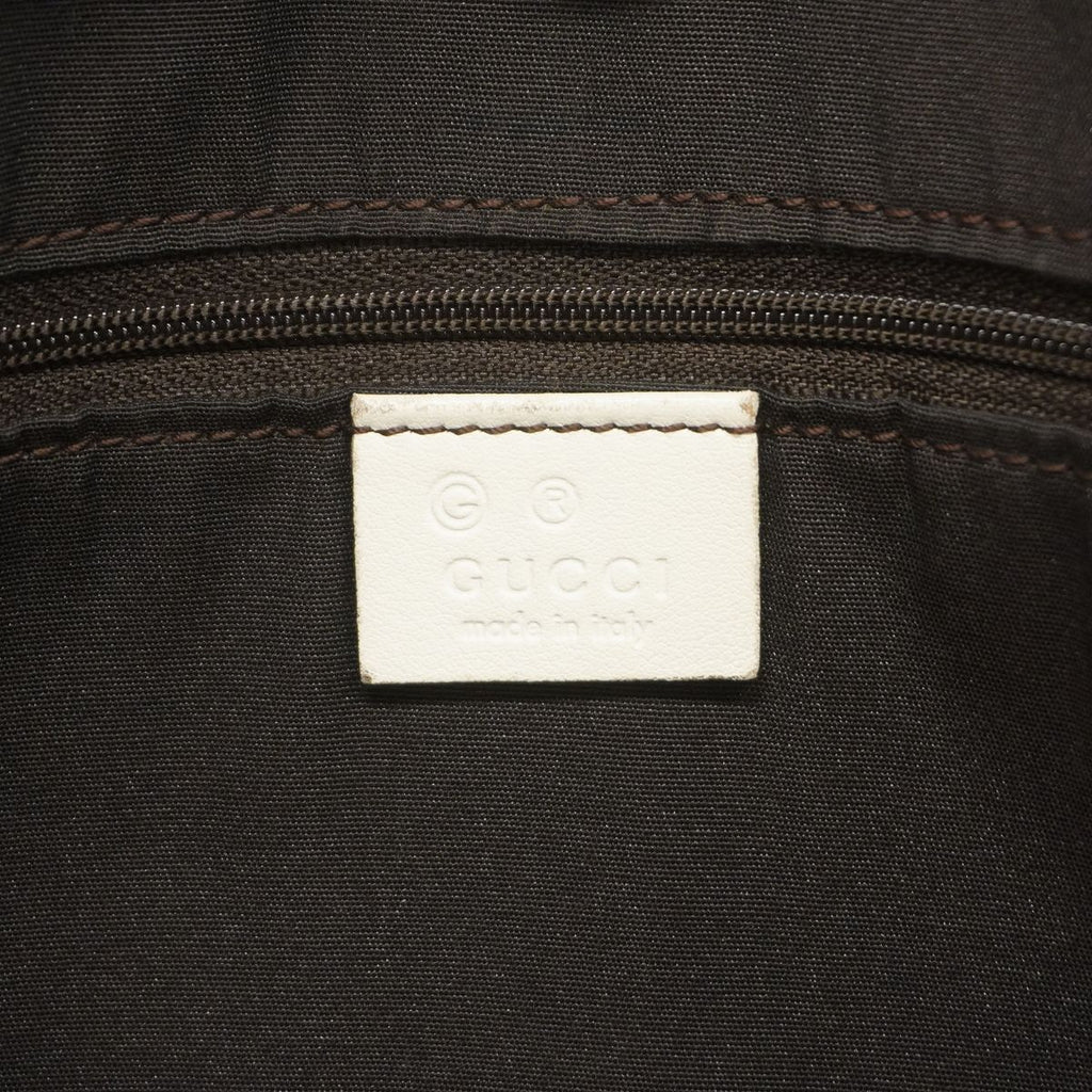 Gucci Tote Bag Canvas Navy Gold — view 5