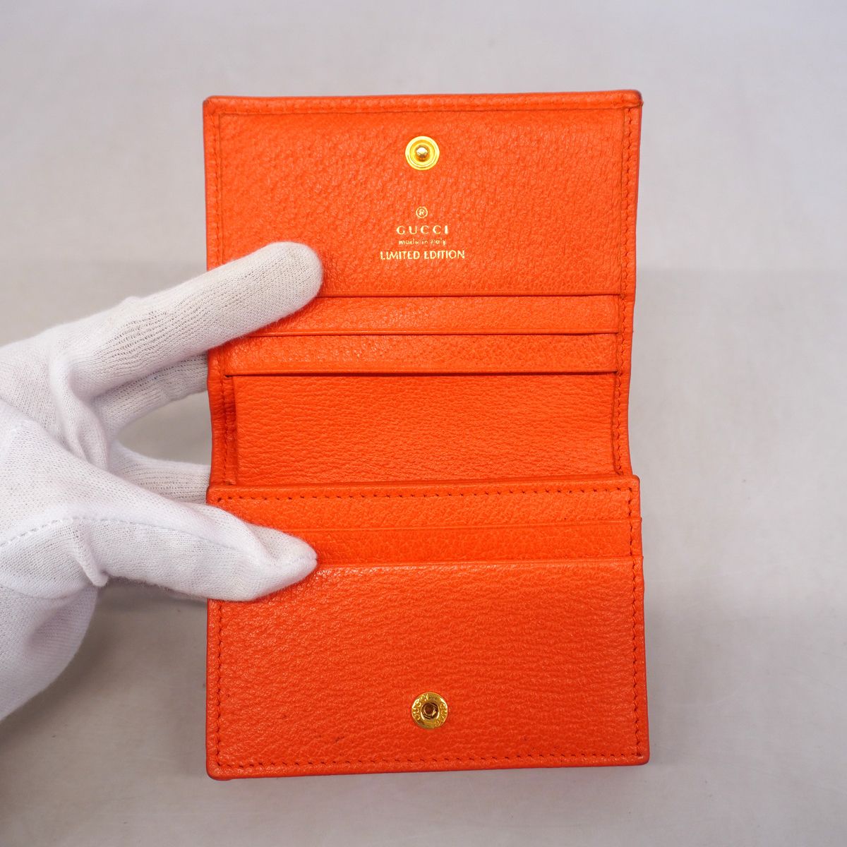 Gucci Wallet Flora Collection Canvas Orange Gold — view 3
